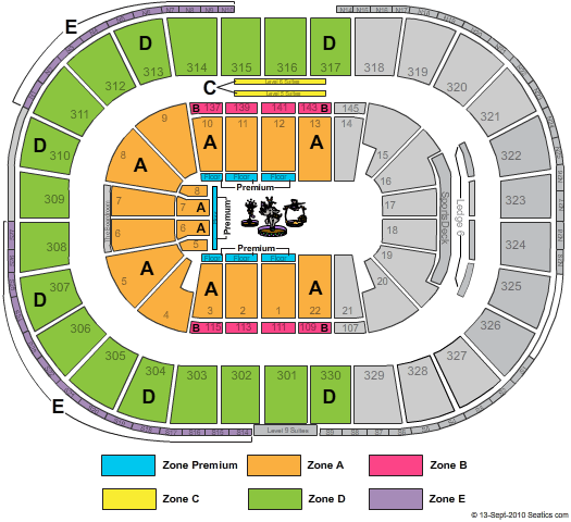 TD Garden Circus Zone Seating Chart